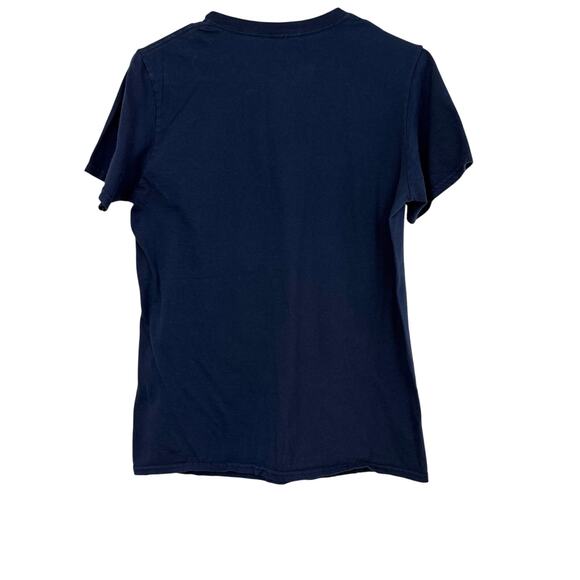 Threadless Navy Cat and Koi Asian Inspired Graphic Print Short Sleeve T Shirt - Picture 3 of 16